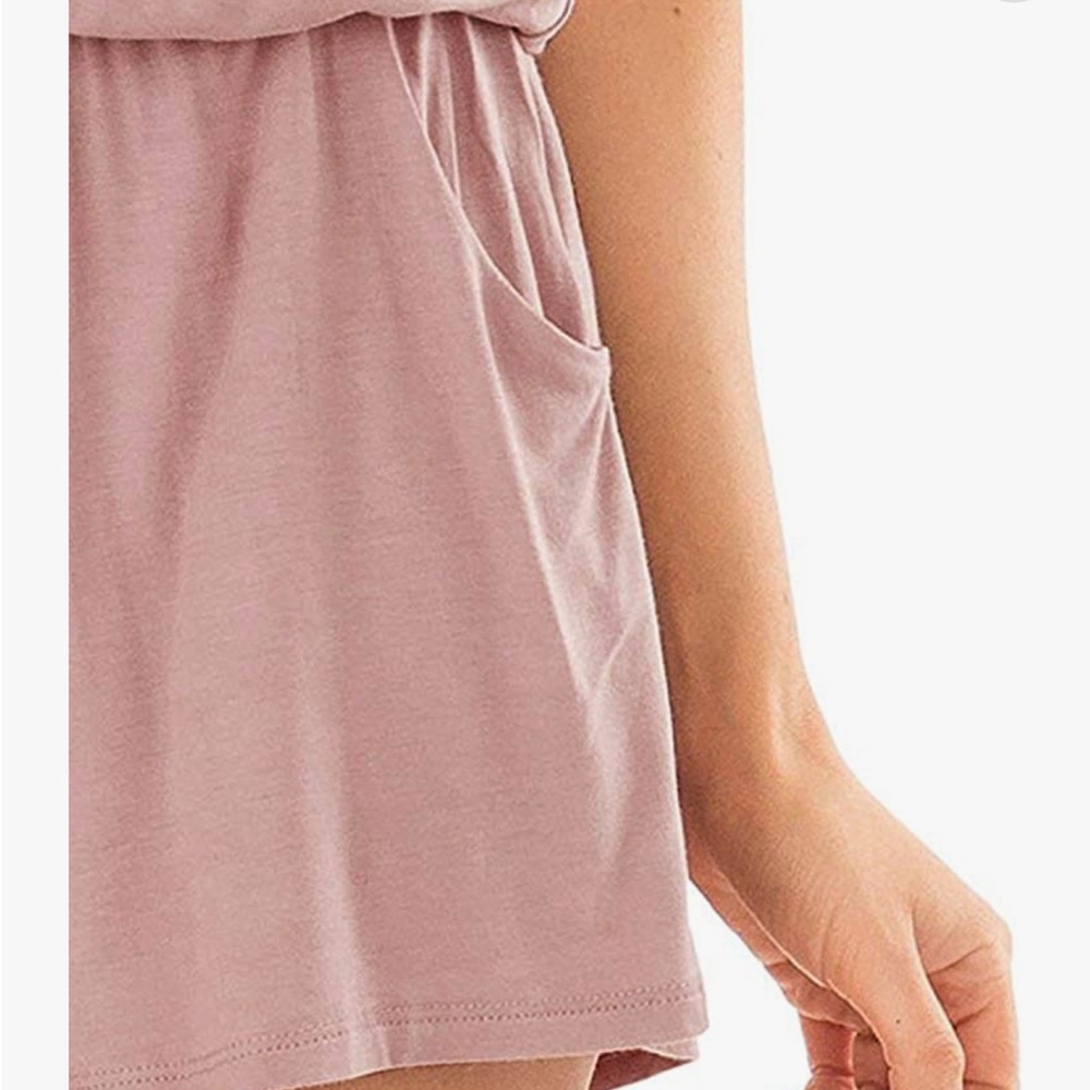 V Neck Spaghetti Strap Romper - image 5